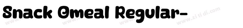 Snack Omeal Regular字体转换